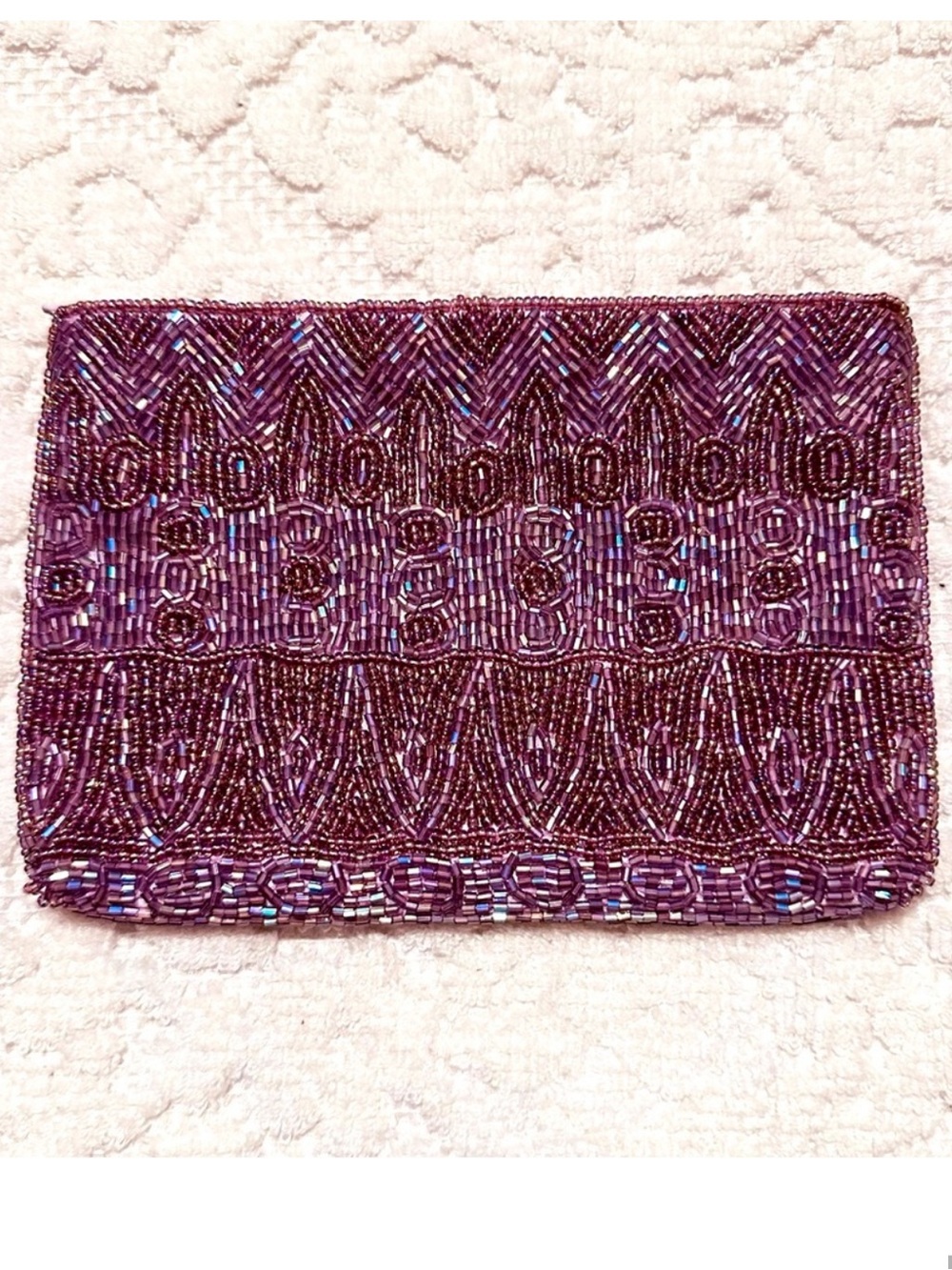 Lord & Taylor | Pouch | Lilac Beaded Pouch